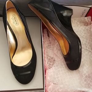 Coach wedge heel shoes